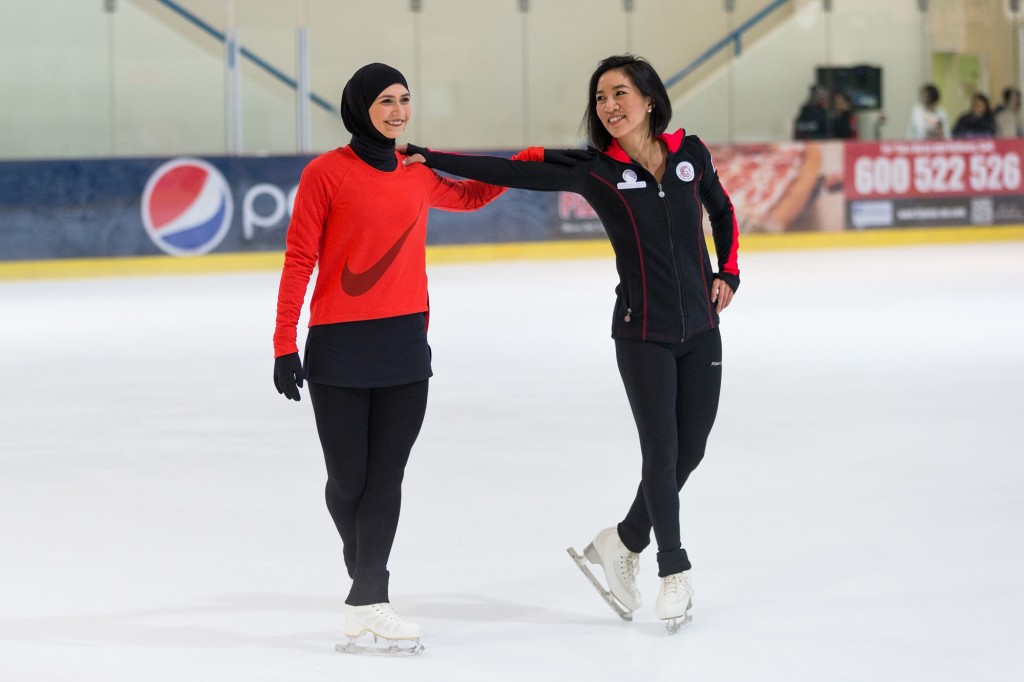 Olympian Michelle Kwan Graces Zayed Sports City Ice Rink