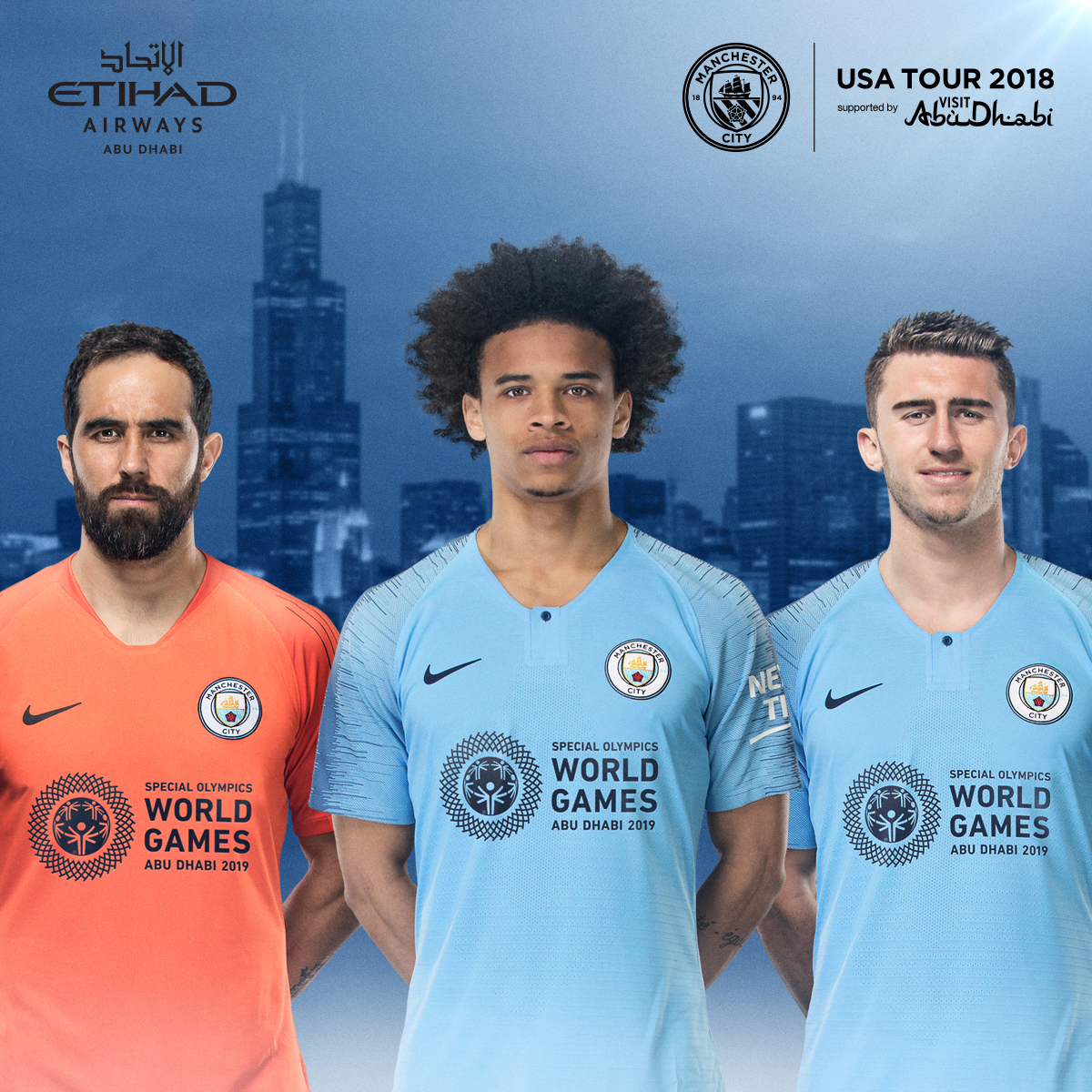 Etihad Airways To Shine The Spotlight On Special Olympics World Games Abu Dhabi 2019 At The Manchester City FC Game In Chicago