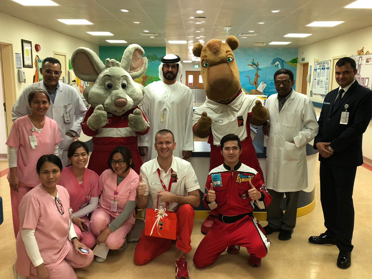 Ferrari World Abu Dhabi’s Speedy Recovery Initiative Spreads Happiness At Madinat Zayed’s Al Dhafra Hospital