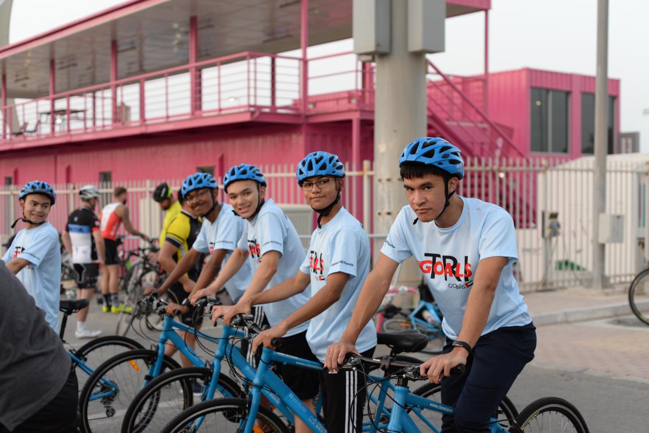 Special Olympics And Yas Marina Circuit Host Monthly Cycle Unified Sessions