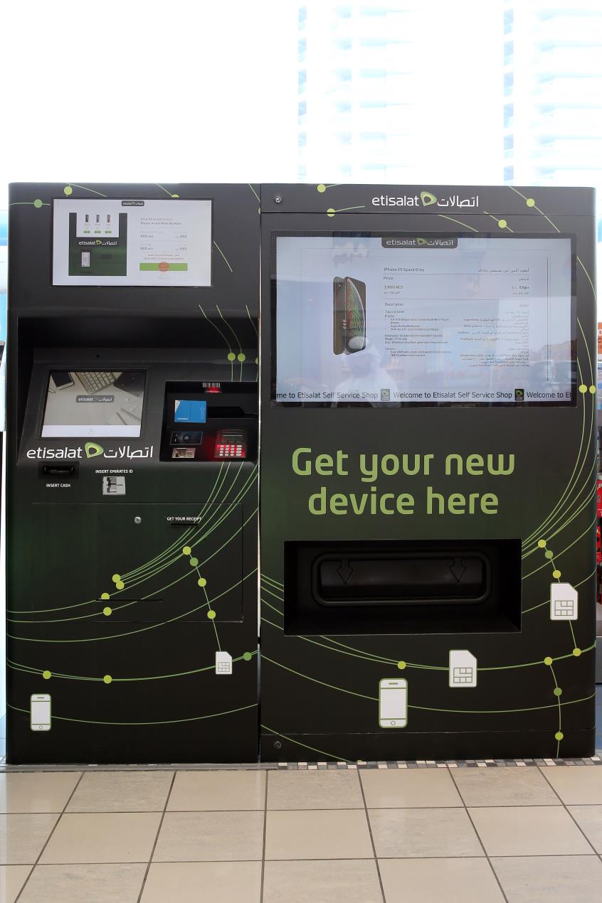 Etisalat Brings UAE’s First Smartphone Self-Service Vending Machine To Abu Dhabi