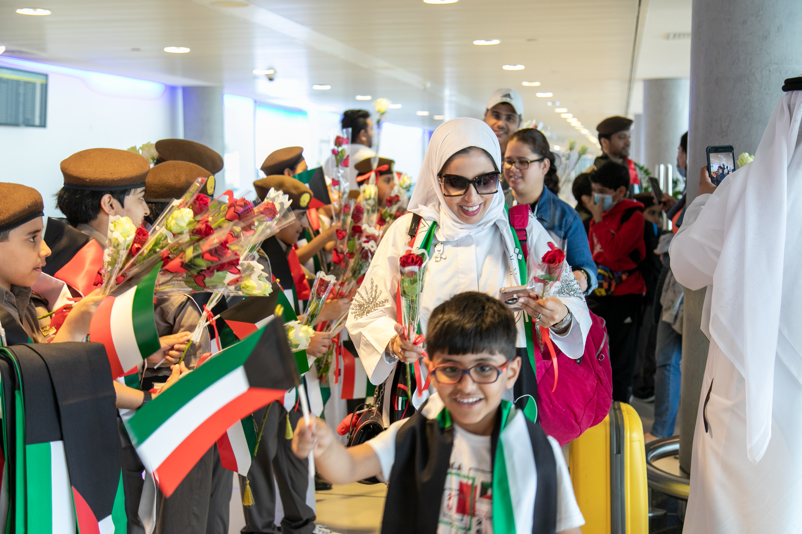 Kuwait National Day Celebrated At Abu Dhabi International Airport