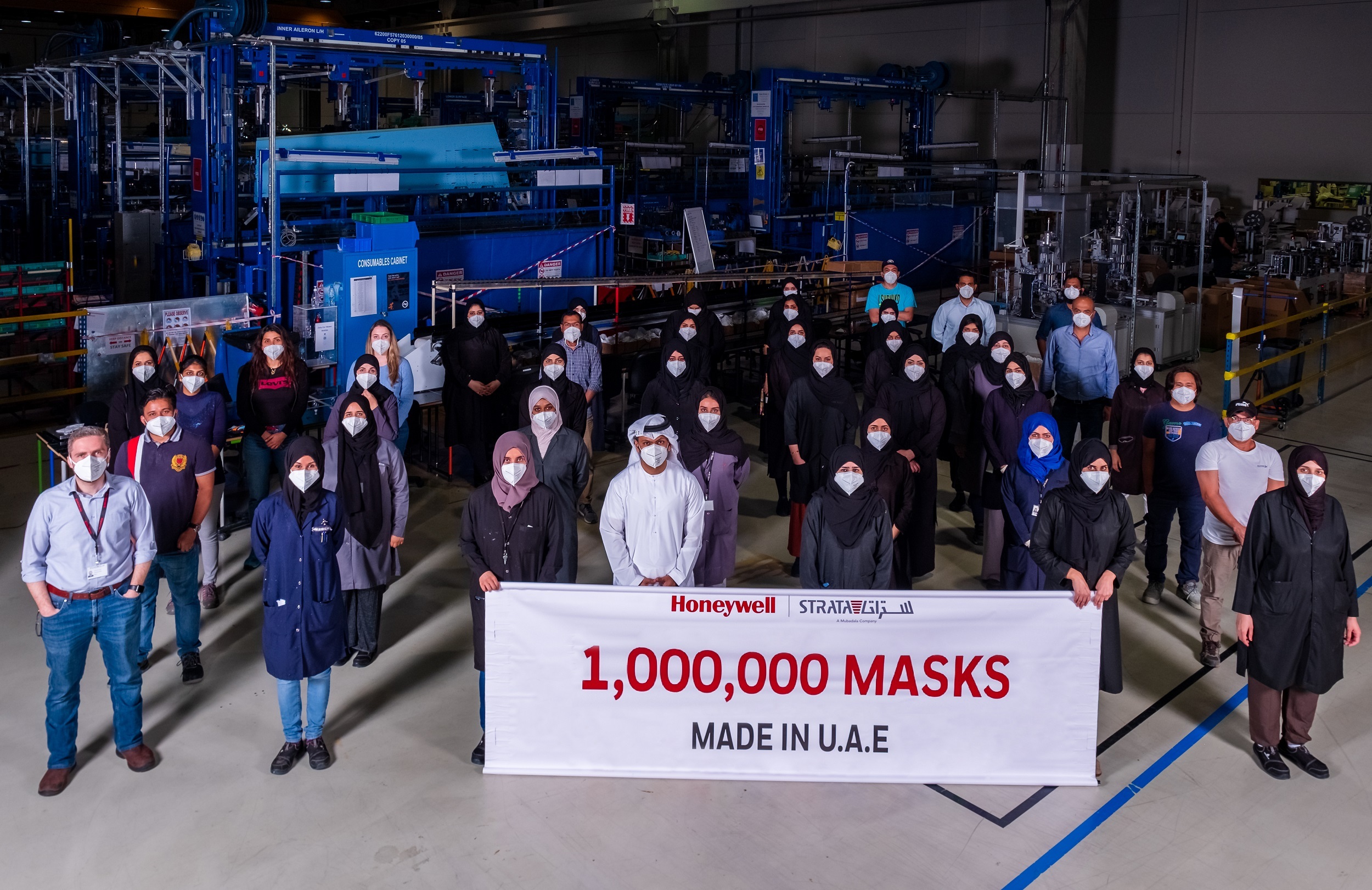 Honeywell And Mubadala Subsidiary Reach Production Milestone Of One Million N95 Masks In The UAE