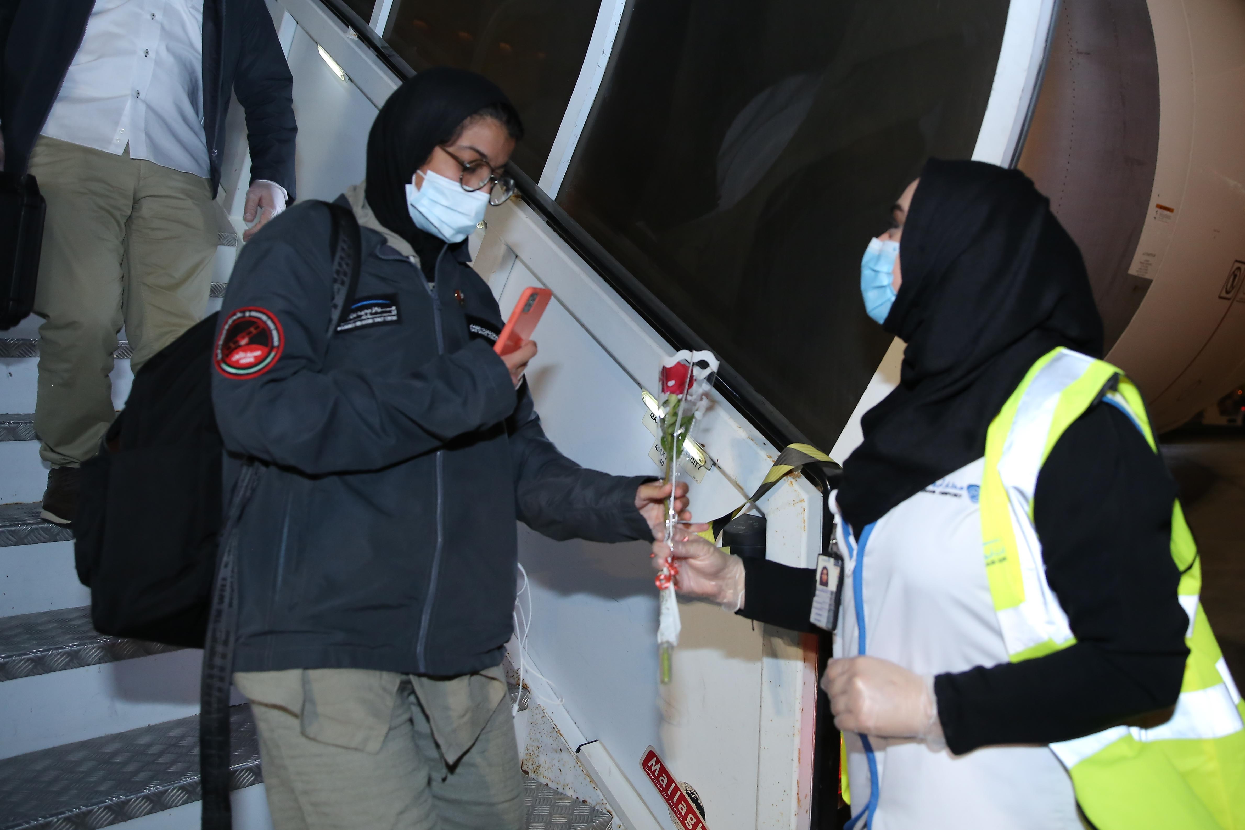 Hope Probe Team Touch Down At Abu Dhabi International Airport For Hero’s Return