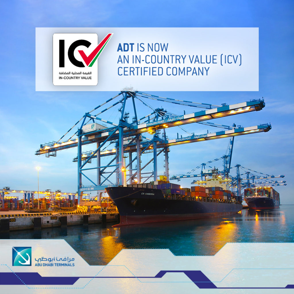 Abu Dhabi Terminals Receives In Country Value Program Certification 