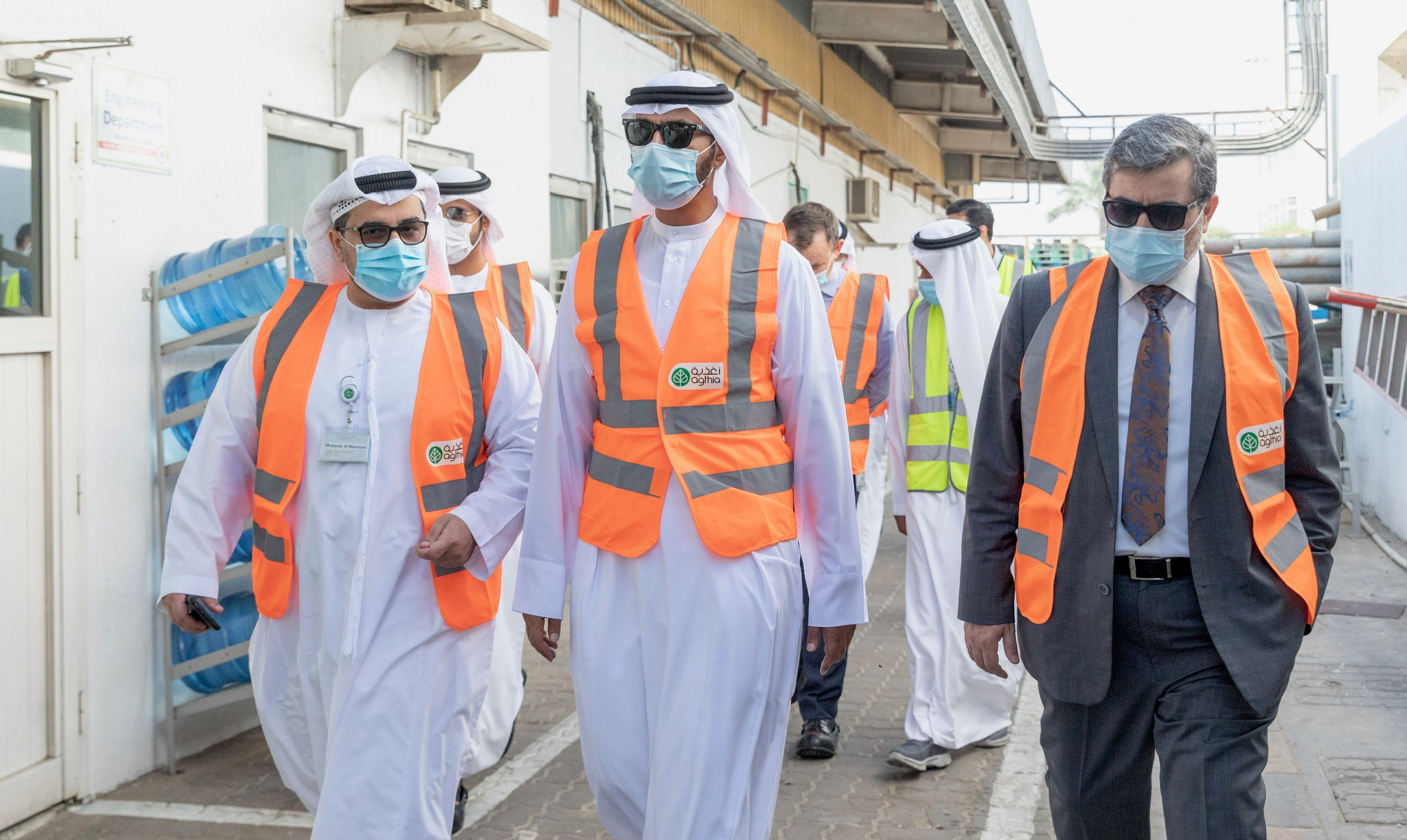H.E. Saeed Al Bahri Salem Al Ameri Visits Agthia’s Grand Mills Factory And Lab To Reinforce UAE’s Food Security Priorities
