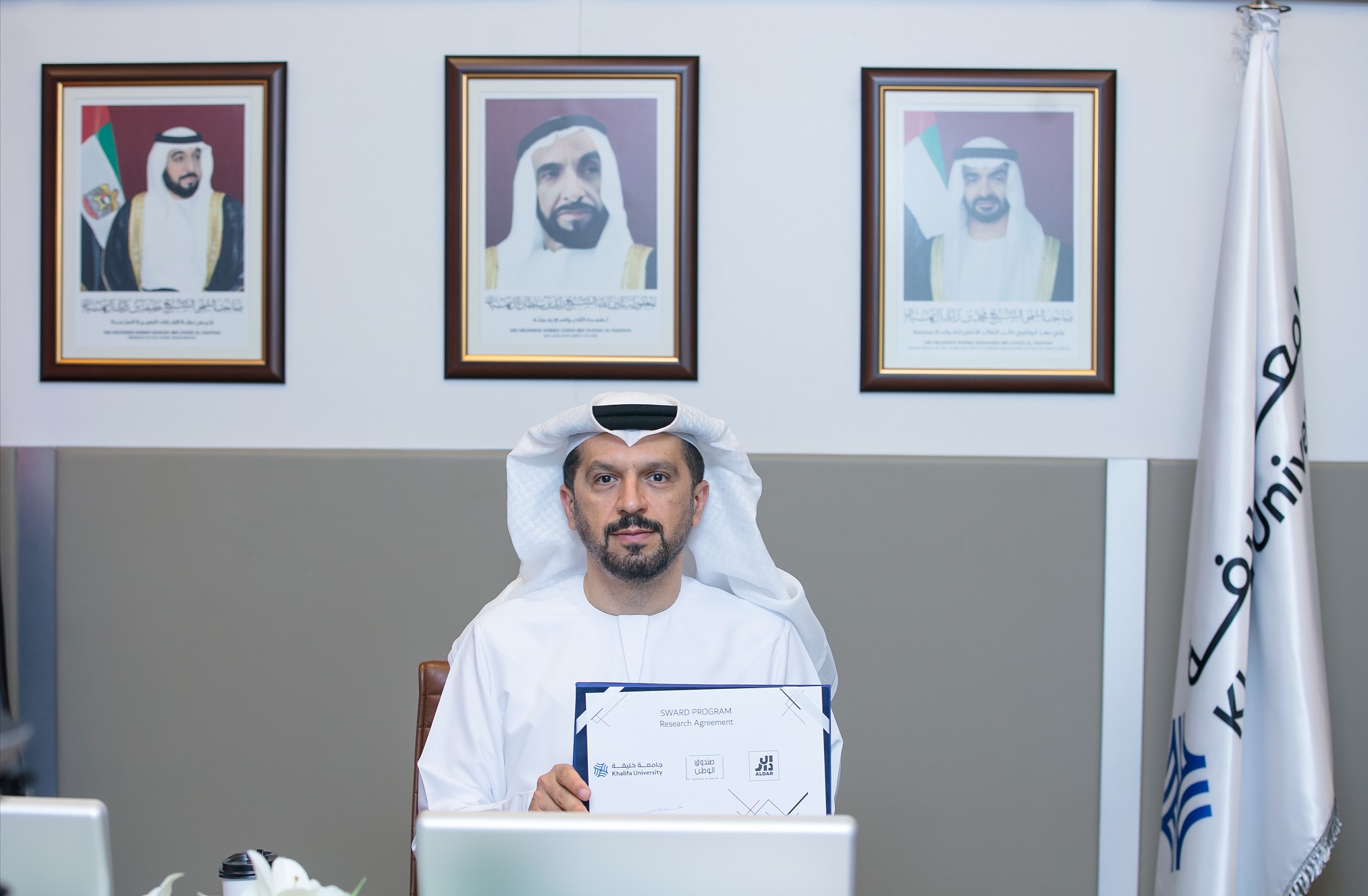 Khalifa University Signs A Co-Funded Research Agreement With Aldar Properties And Sandooq Al Watan To Make Reusable Contact Lenses For Color Blindness