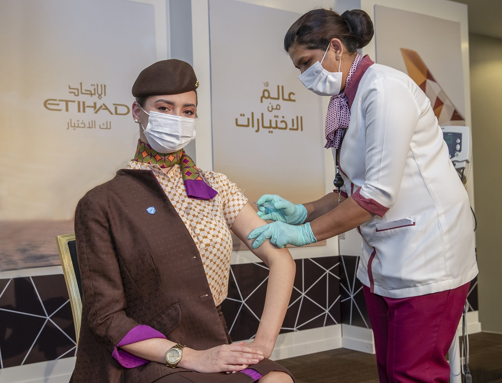 Etihad Airways Is The First Airline In The World With 100% Of Crew On Board Vaccinated