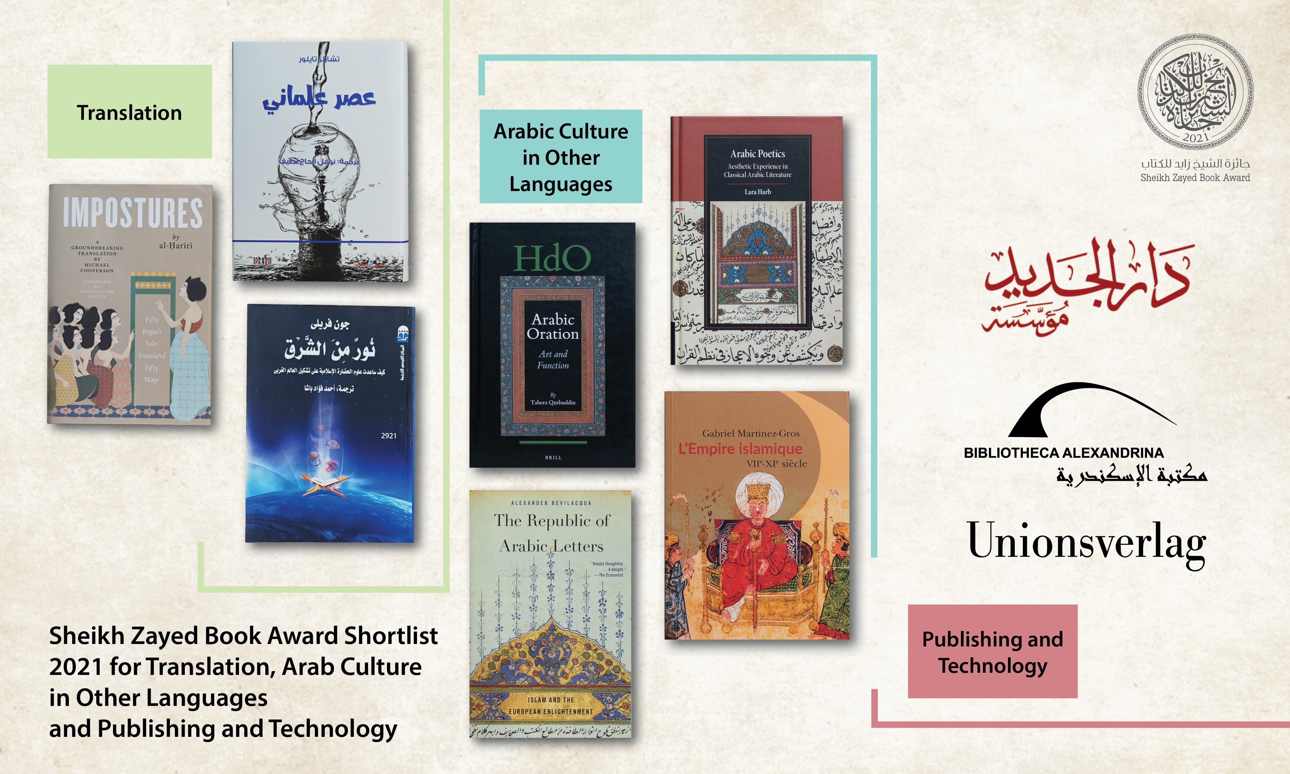 Sheikh Zayed Book Award Reveals Shortlists For ‘Arab Culture In Other Languages’, ‘Translation’ And ‘Publishing And Technology’ Categories