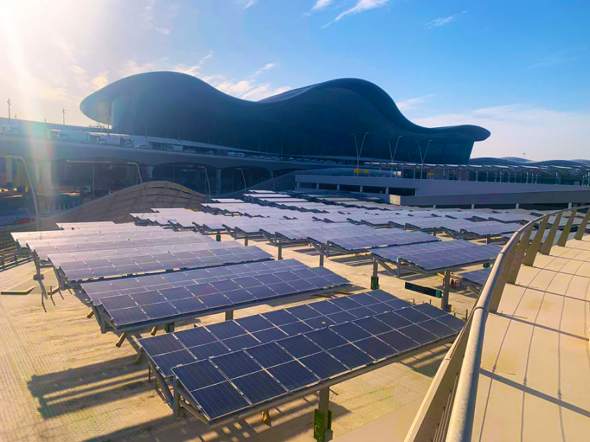 Abu Dhabi Airports And Masdar Complete Development Of Largest Solar-Powered Car Park In Abu Dhabi At Abu Dhabi International Airport