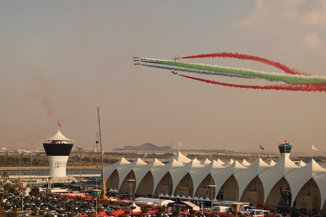 Fursan Al Emarat Wows Crowds With Spectacular Aerial Display In The Skies Above Yas Marina Circuit