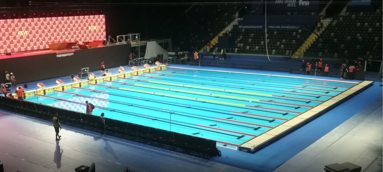 Etihad Arena Transforms Into Architectural Masterpiece And State-Of-The-Art Swimming Destination For The FINA World Swimming Championships (25m)
