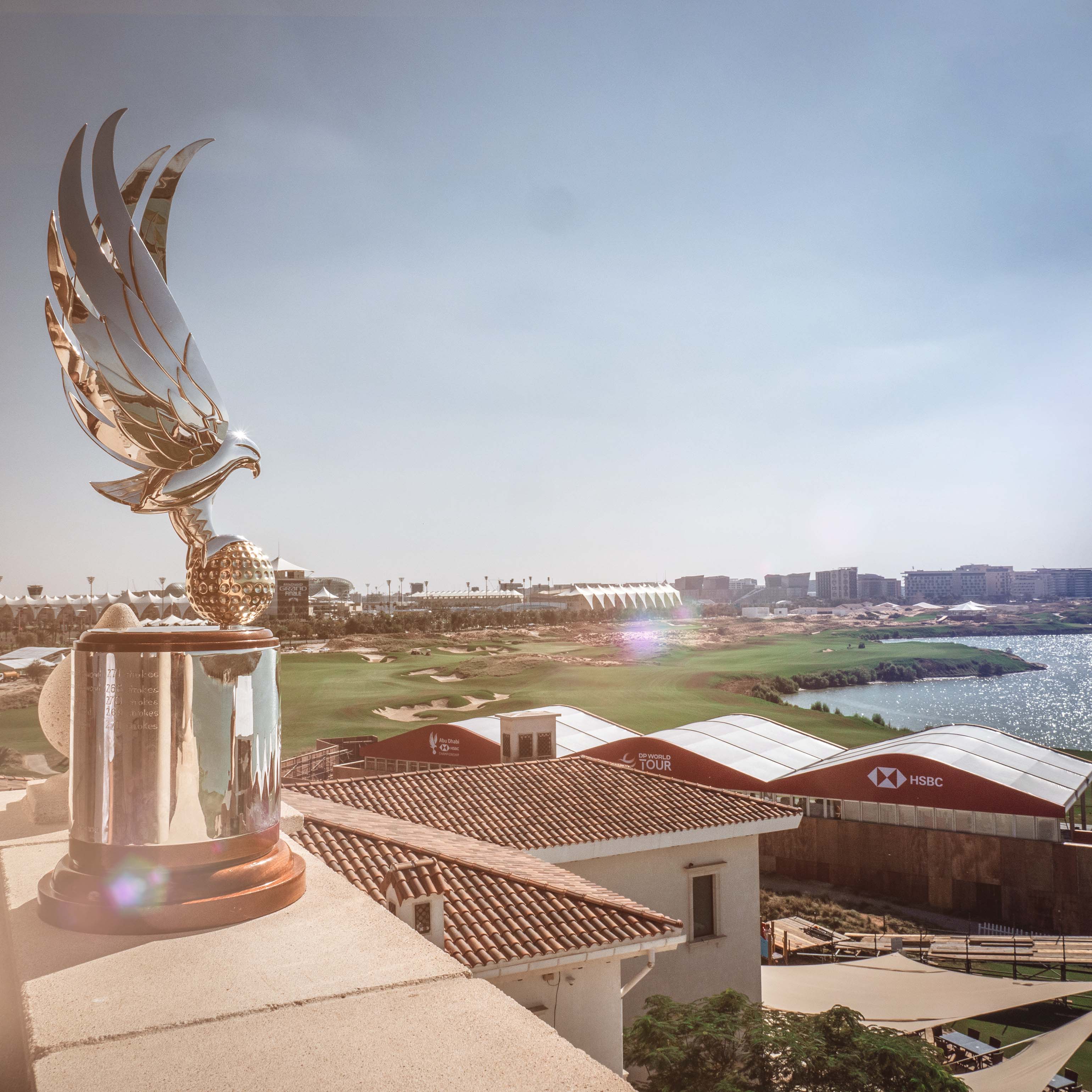 2022 Abu Dhabi HSBC Championship Trophy Visits Iconic Destinationson Yas Island