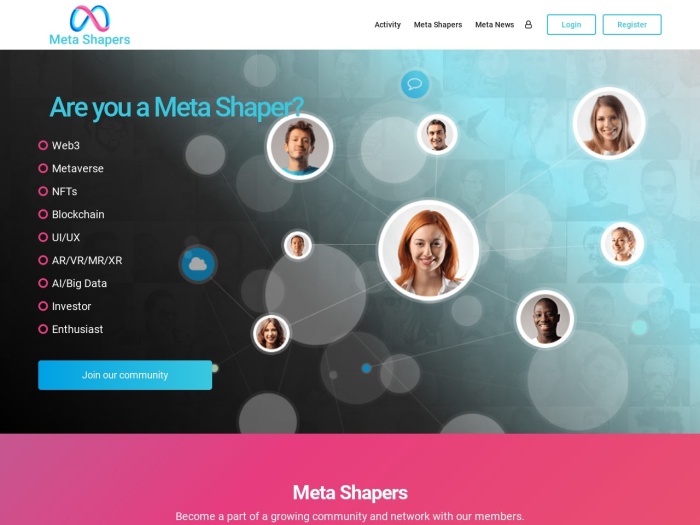 Meta Shapers – A Community For People Building The Metaverse