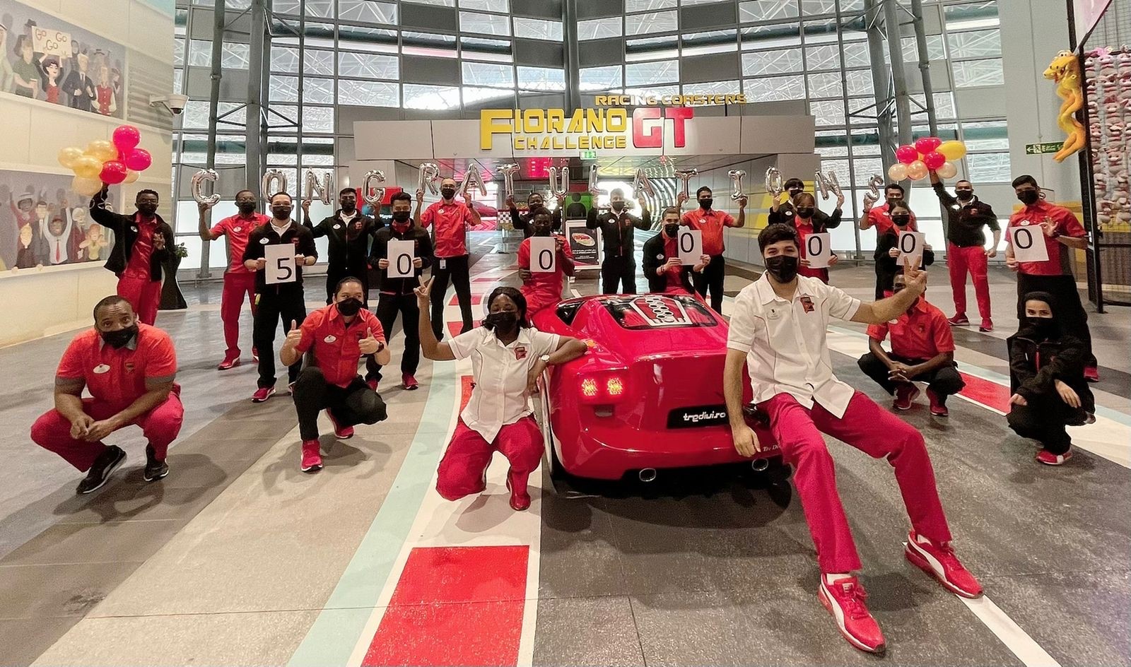 Ferrari World Abu Dhabi Celebrates 5 Millionriders On Fiorano GT Challenge