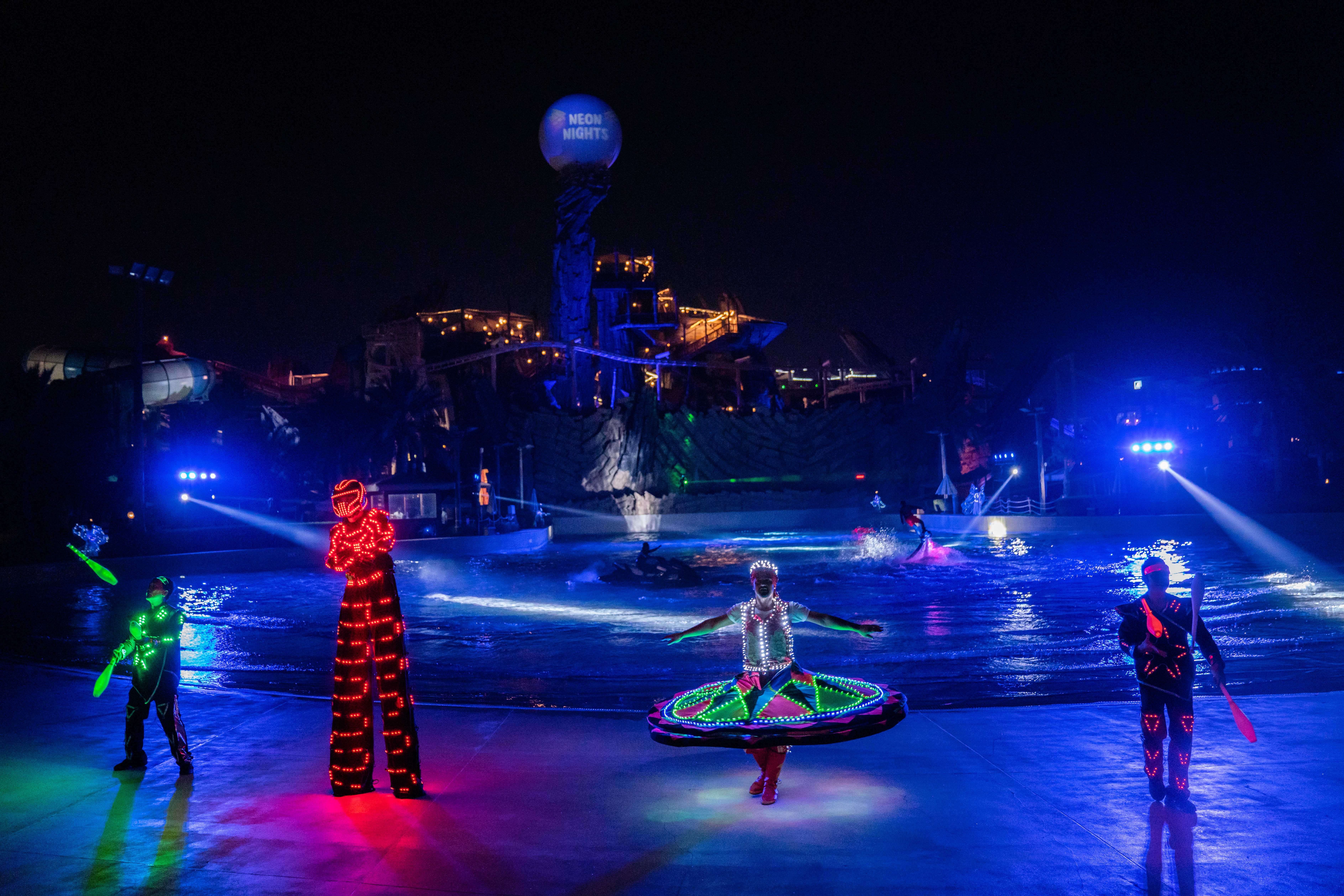 Yas Waterworld’s Neon Nights Returns To Yas Waterworld