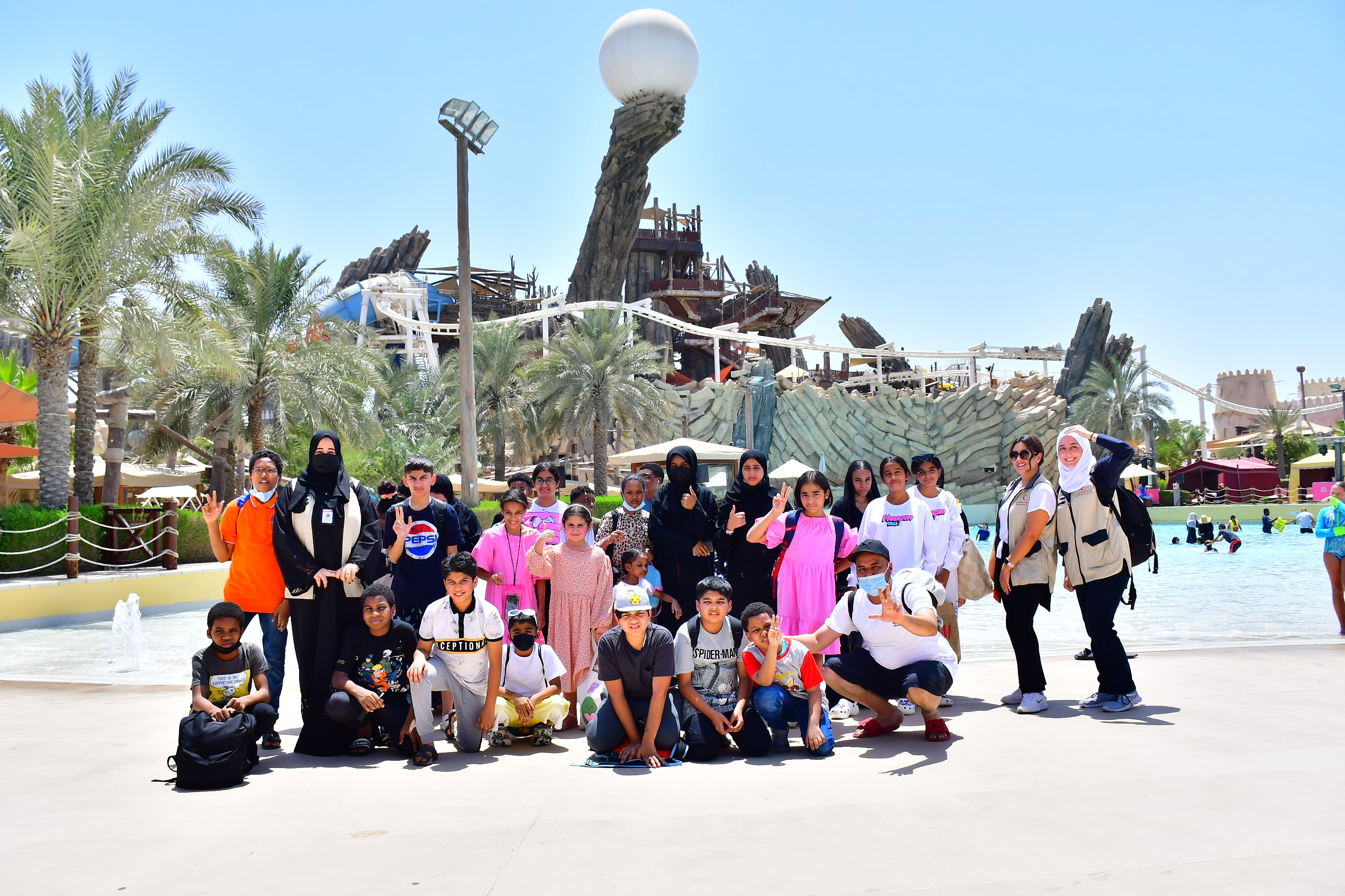 Yas Waterworld Hosts 30 Children From Emirates Red Crescent For A Fun-Filled Day