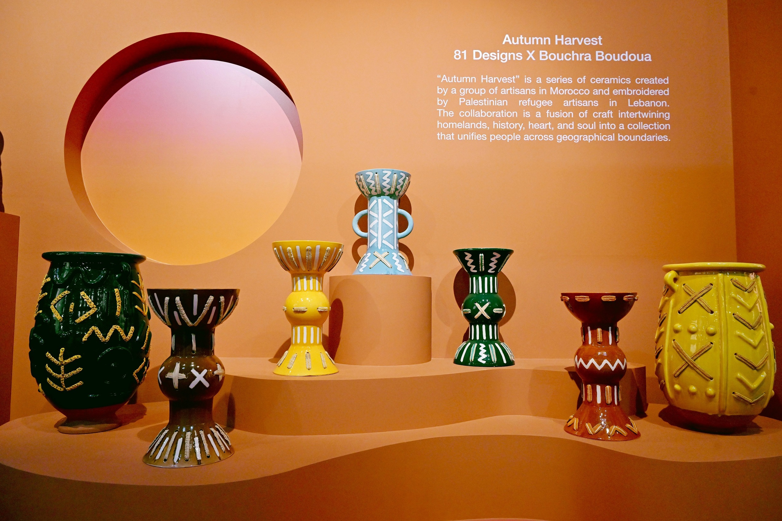 Traditional Moroccan Pottery And Palestinian Tatreez Come Together At Abu Dhabi Art