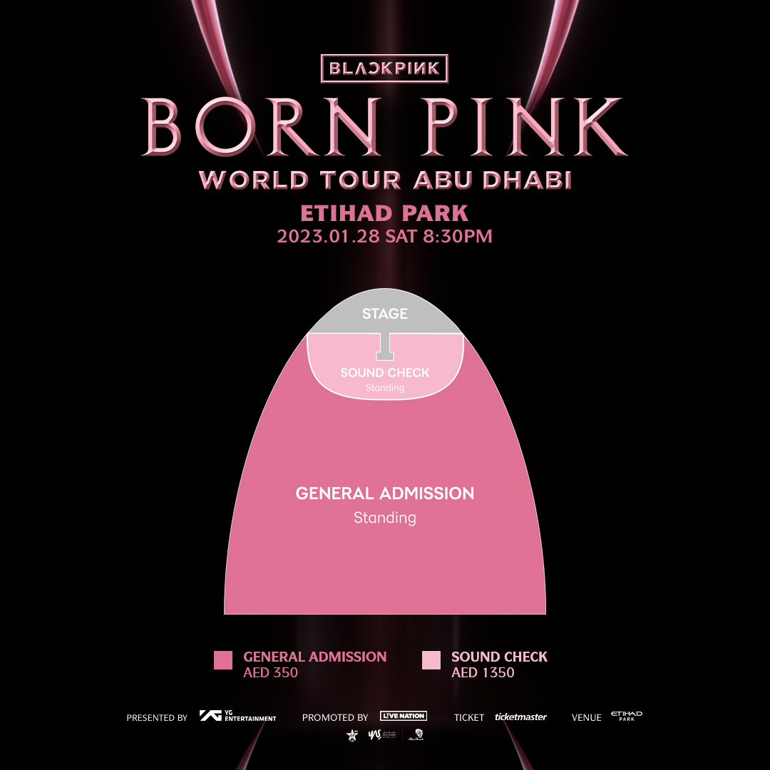 On-Sale Now: K-Pop Sensations Blackpink To Debut For The First Time At Etihad Park In Abu Dhabi This January As Part Of Their Blackpink World Tour [Born Pink]