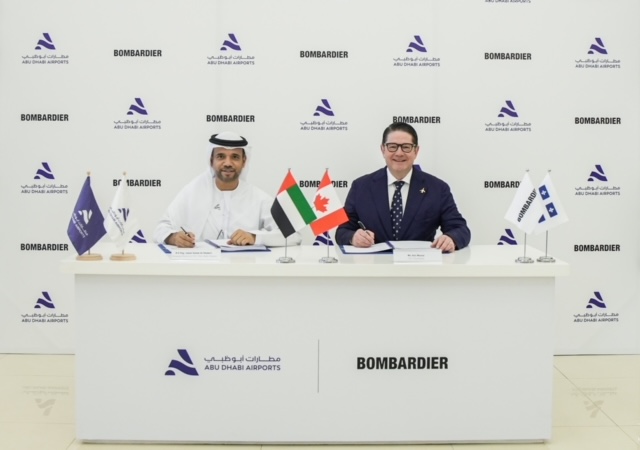 Abu Dhabi Airports Signs With Bombardier To Create First Purpose-Built Service Hub For Business Aircrafts In The UAE