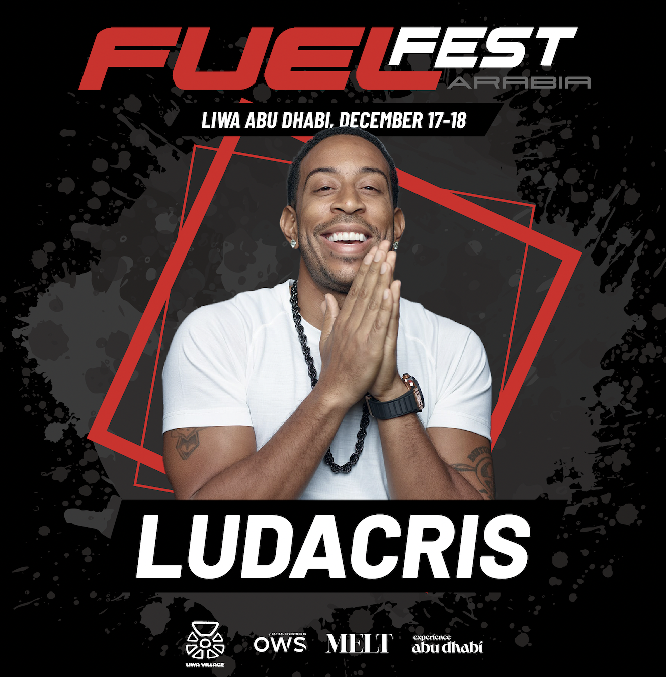 Liwa Village Presents FuelFest Arabia Featuring International Celebrities Cody Walker, Tyrese Gibson, And Ludacris On December 17th And 18th