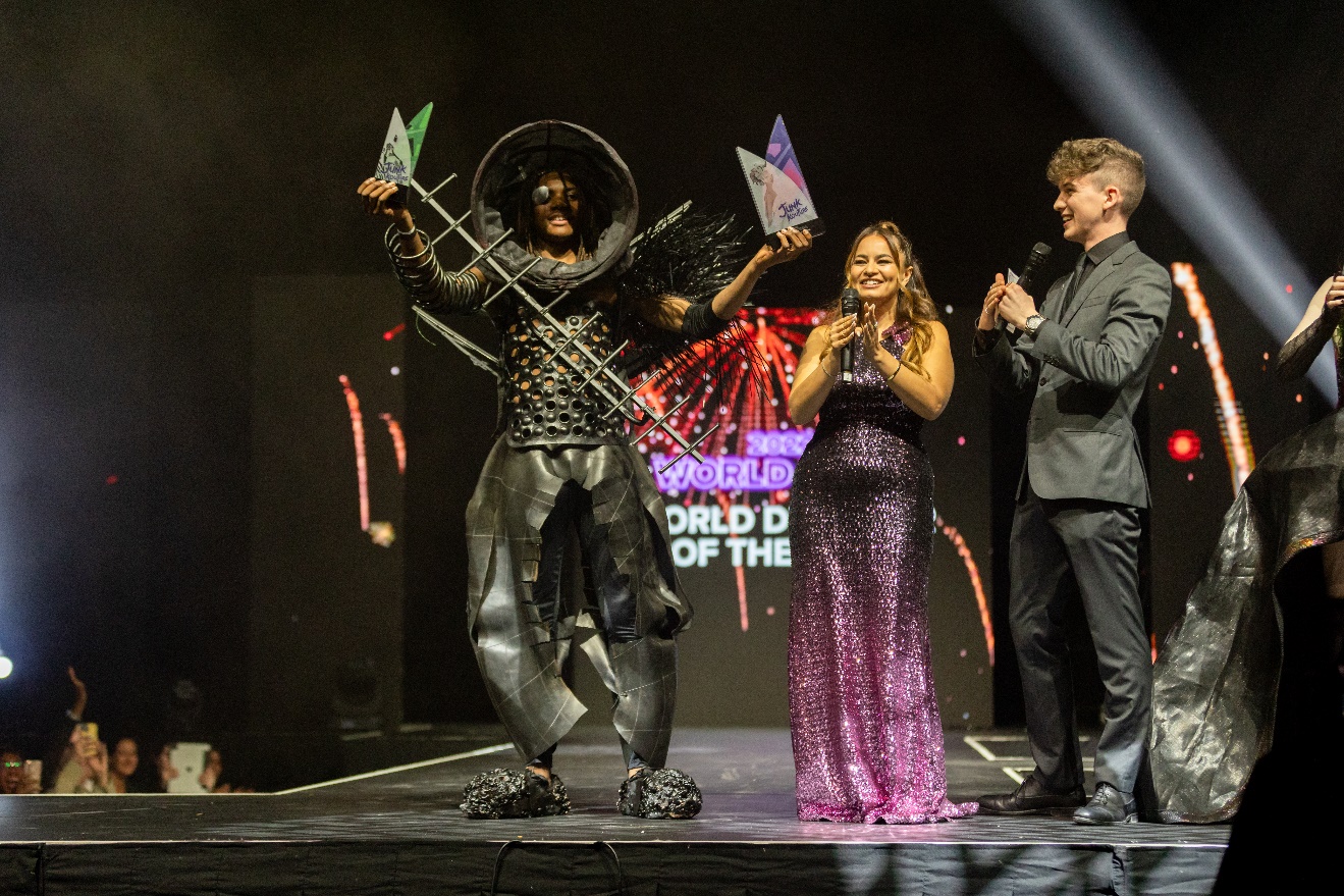 A Team From Ireland Crowned As Junk Kouture’s First-Ever World Sustainable Designer Of The Year At Etihad Arena, Abu Dhabi