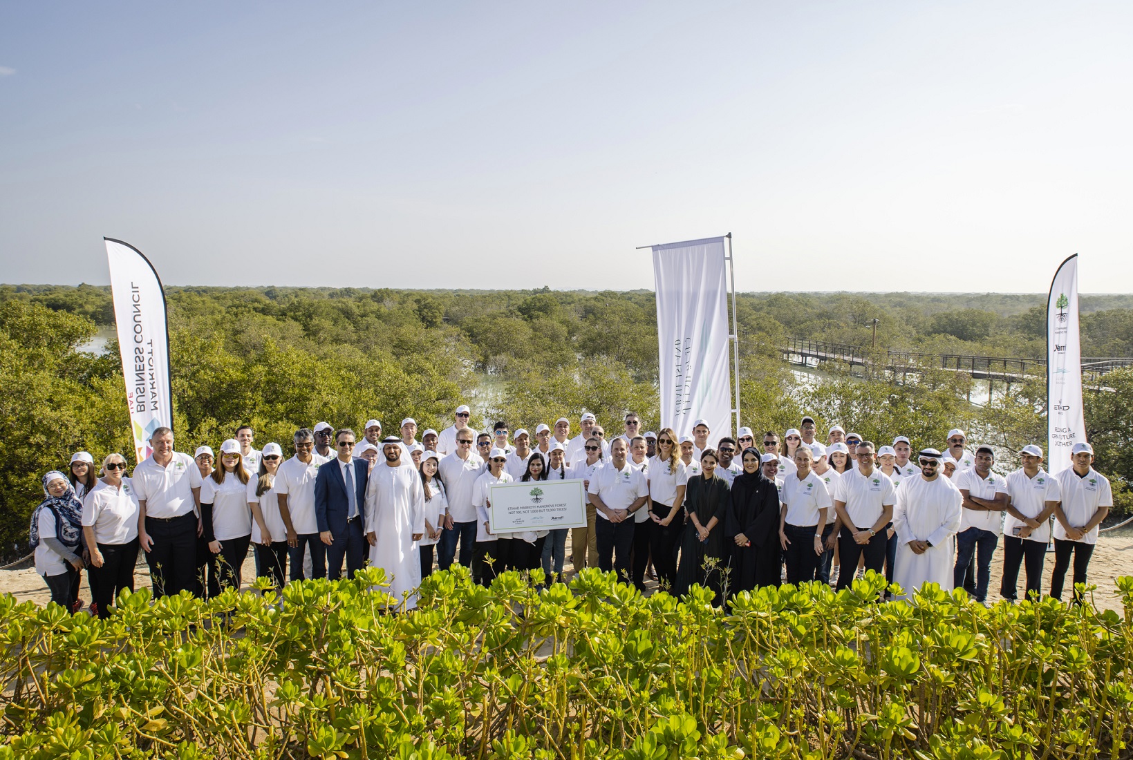 Etihad Airways And Marriott International Celebrate The Completion Of The Etihad Marriott Mangrove Forest In Jubail Island