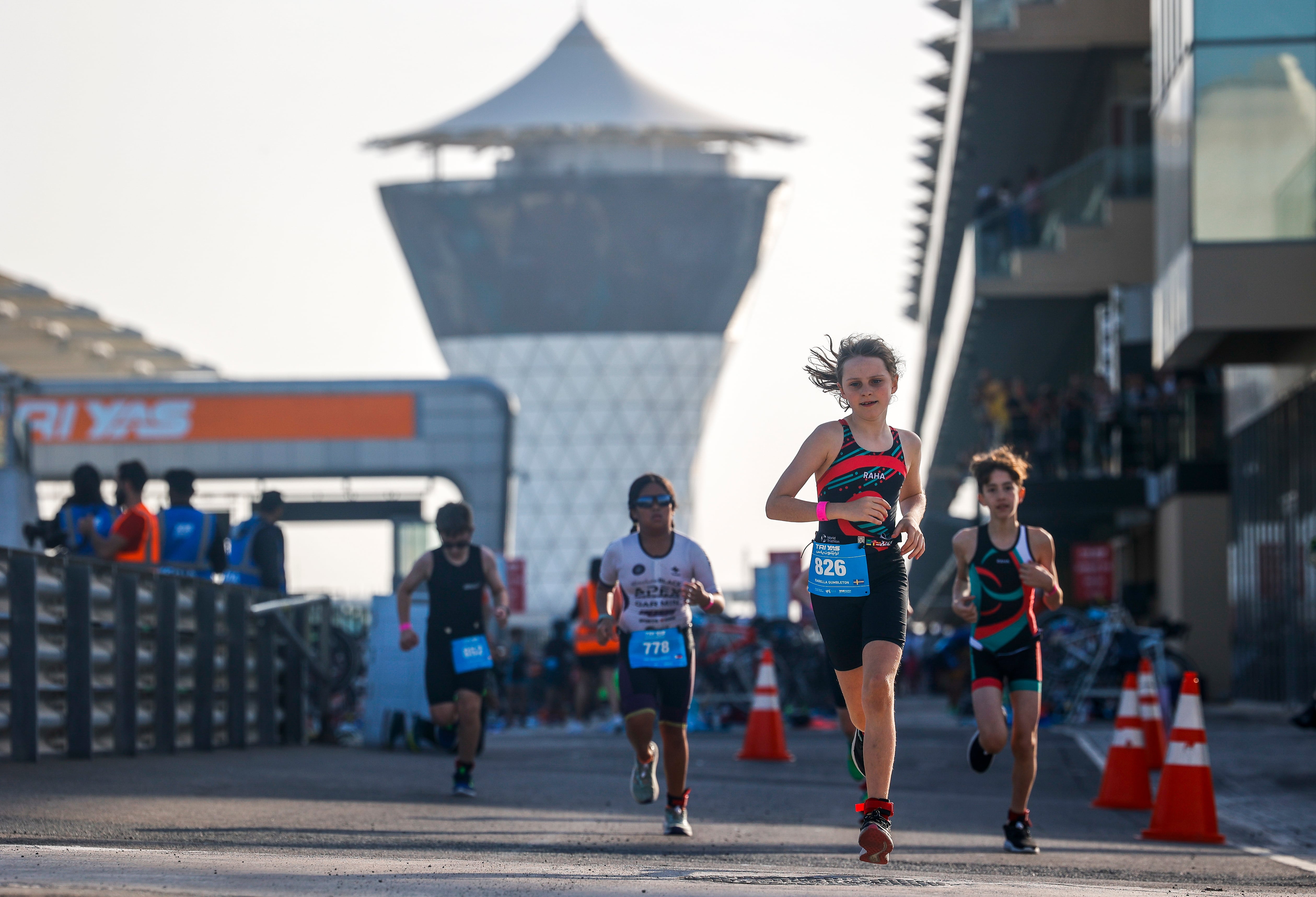 Record Numbers Of Participants With Over 1,380 Athletes Complete Triyas 2023 At Yas Marina Circuit