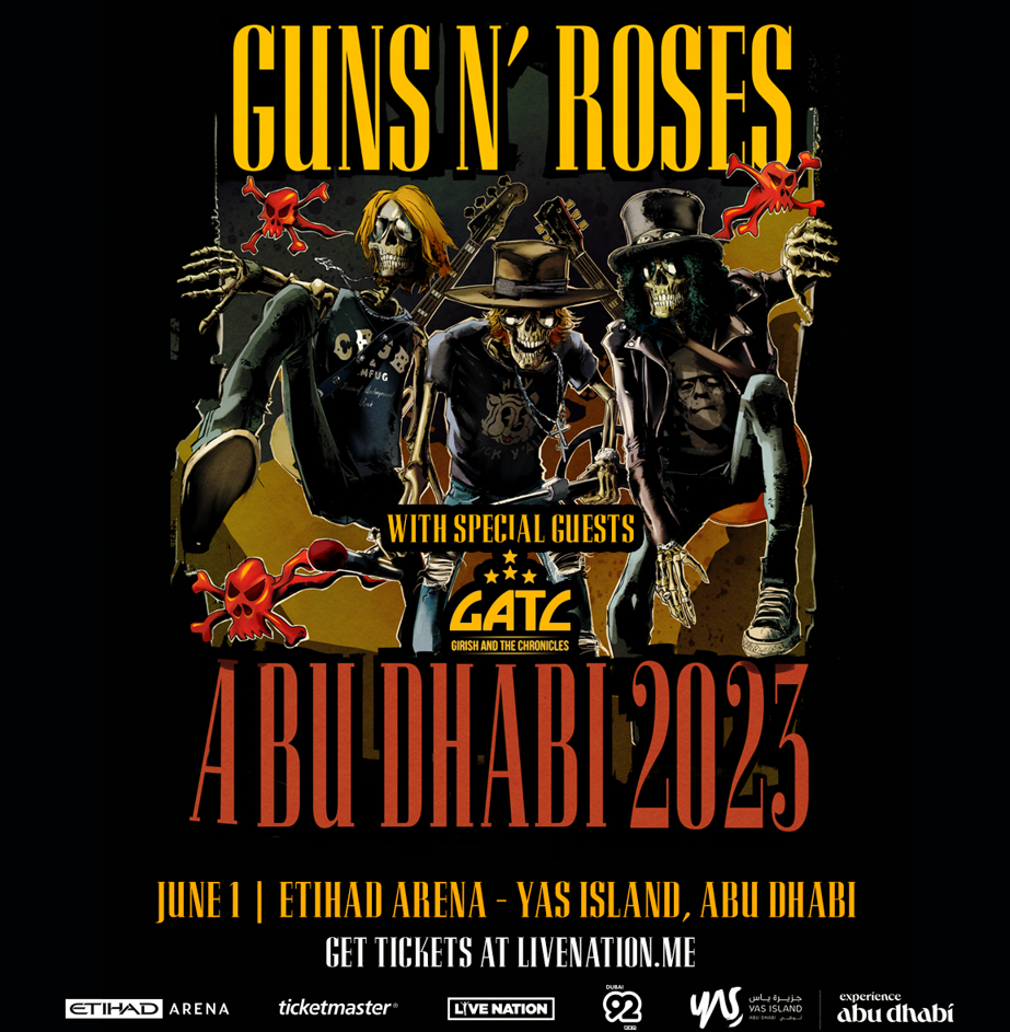 Guns N’ Roses Announces Girish and tthe Chronicles as Special Guests for Abu Dhabi Show