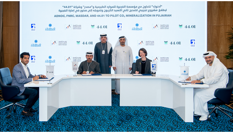 ADNOC Partners With 44.01 To Turn CO2 Into Rock