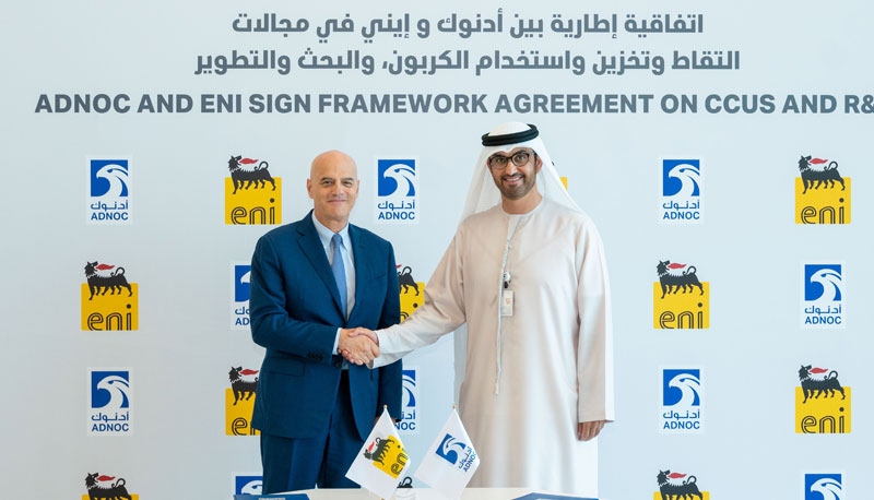 ADNOC And Eni Sign Strategic Framework Agreement On CCUS And Research And Development