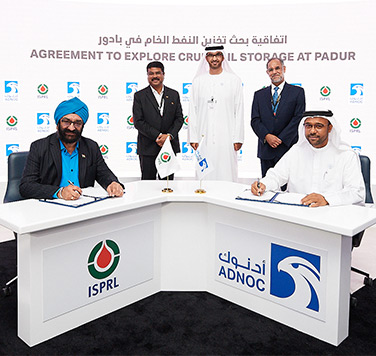 ADNOC Signs Memorandum Of Understanding With ISPRL To Explore Storage Of Crude Oil At Padur Underground Facility In Karnataka