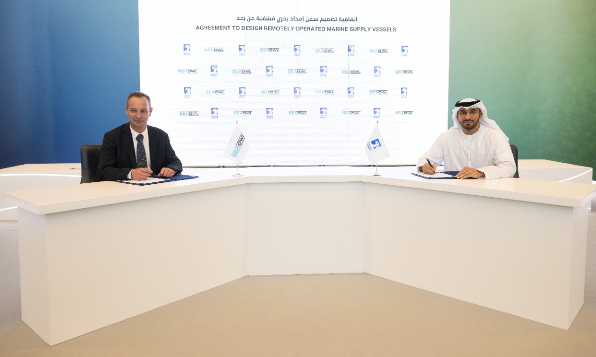 ADNOC L&S And SeaOwl Sign Agreement To Design Remotely Operated Marine Supply Vessels