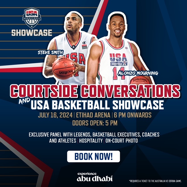 Etihad Arena To Host ‘Courtside Conversations Andusa Basketball Showcase Featuring Basketball Stars, Legends, Coaches And Senior Executives