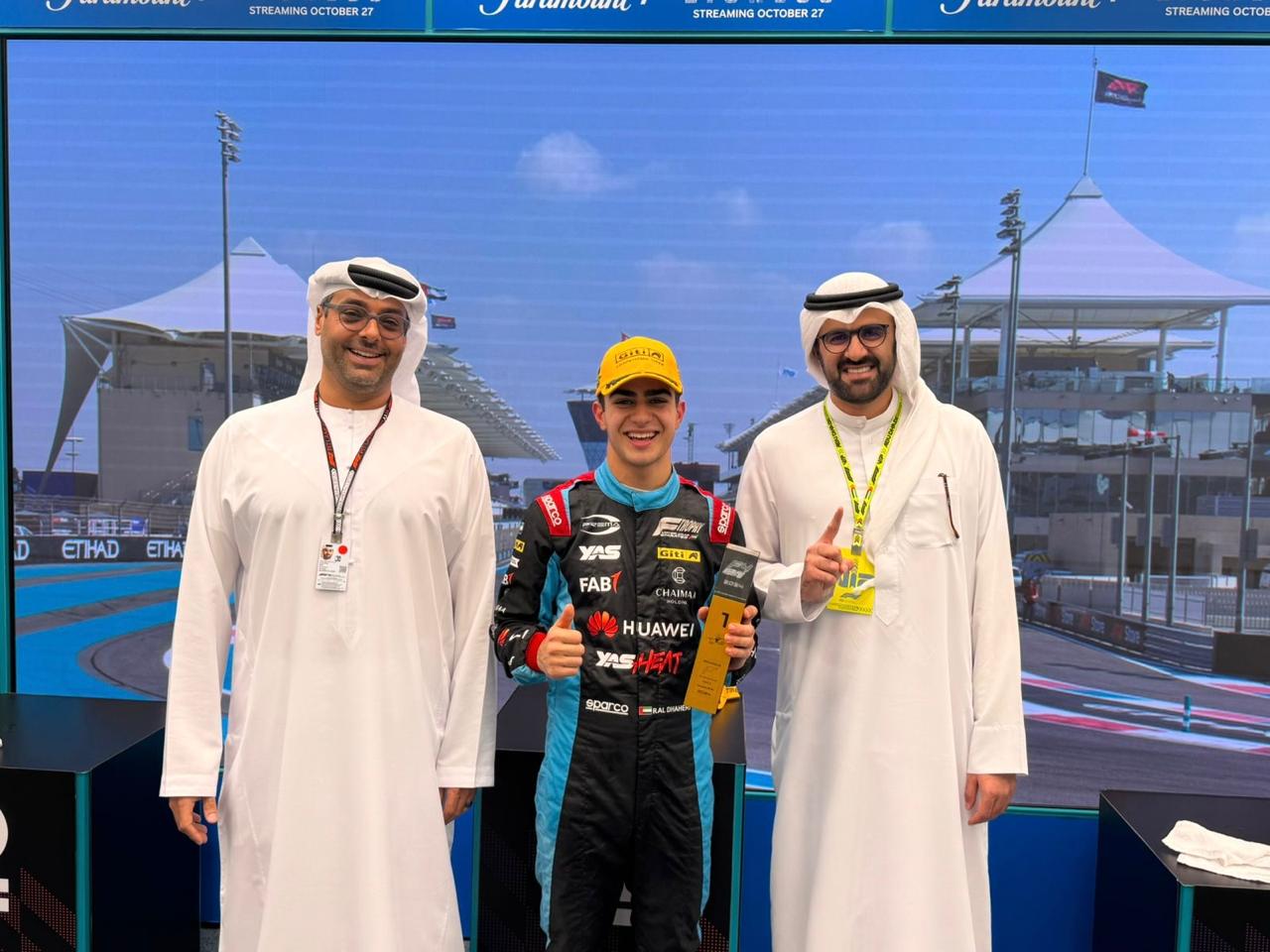 Emirati Driver Al Dhaheri Finishes His F4 Career By Taking The Chequered Flag At The Abu Dhabi GP Meeting