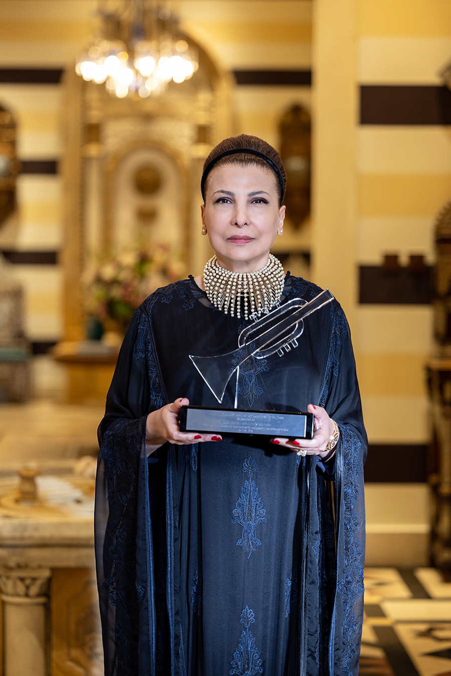 H.E. Huda Alkhamis-Kanoo, Founder Of ADMAF And Abu Dhabi Festival, Receives The Prestigious Ed Bradley Leadership Award In Jazz
