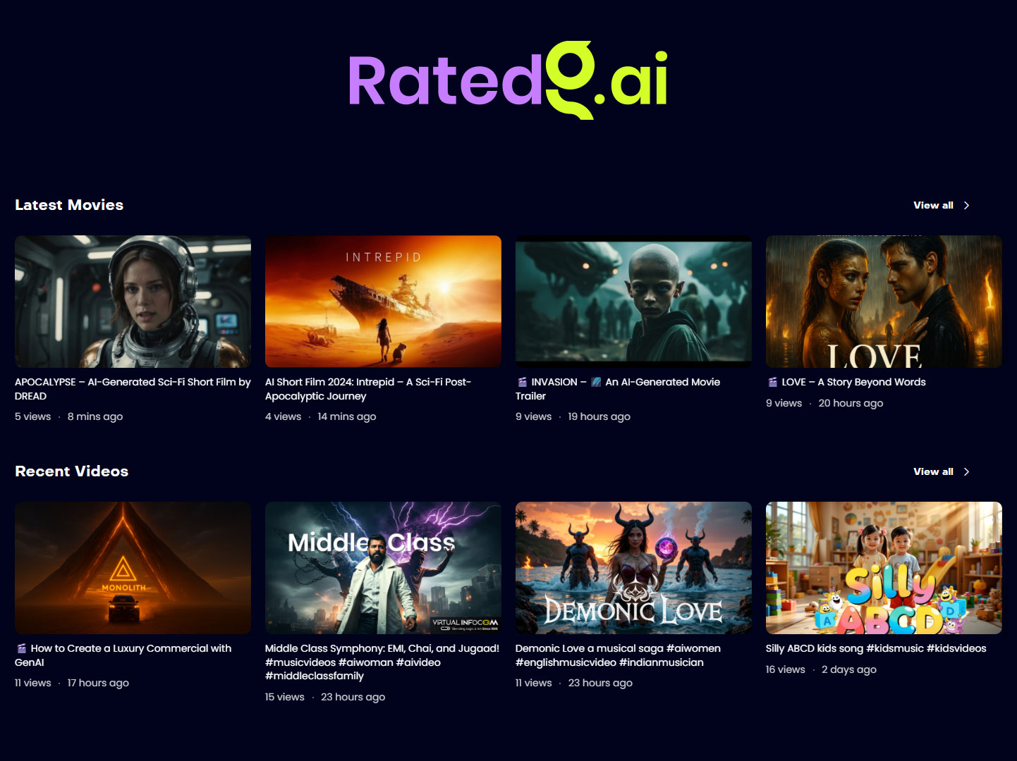 RatedG.ai: A Magnet for AI Filmmakers