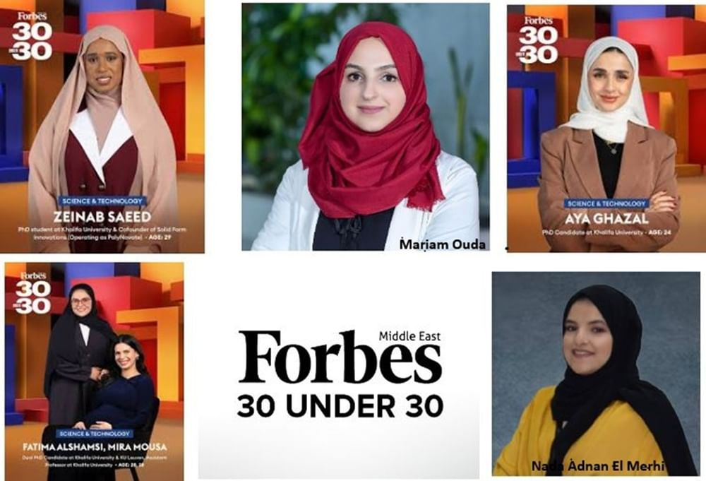 Researchers From Khalifa University Named Forbes Middle East’s 30 Under 30