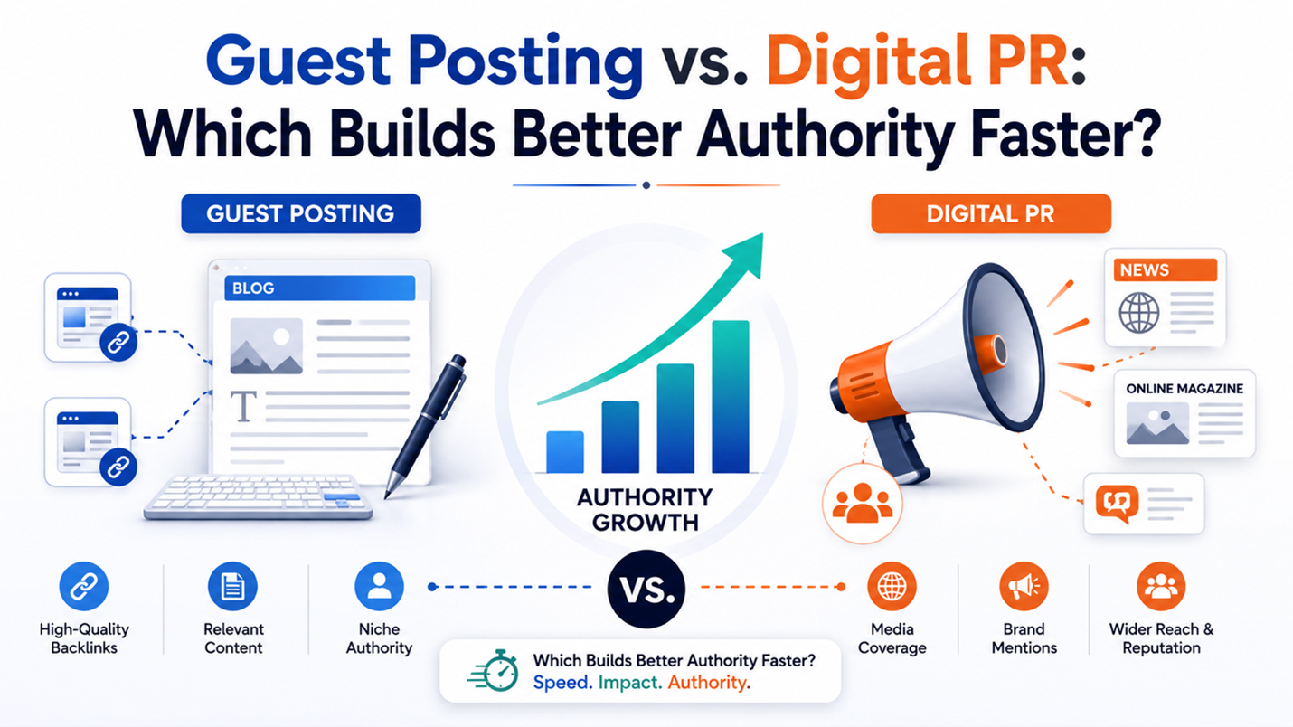 Guest Posting vs. Digital PR: Which One Actually Builds Authority Faster?