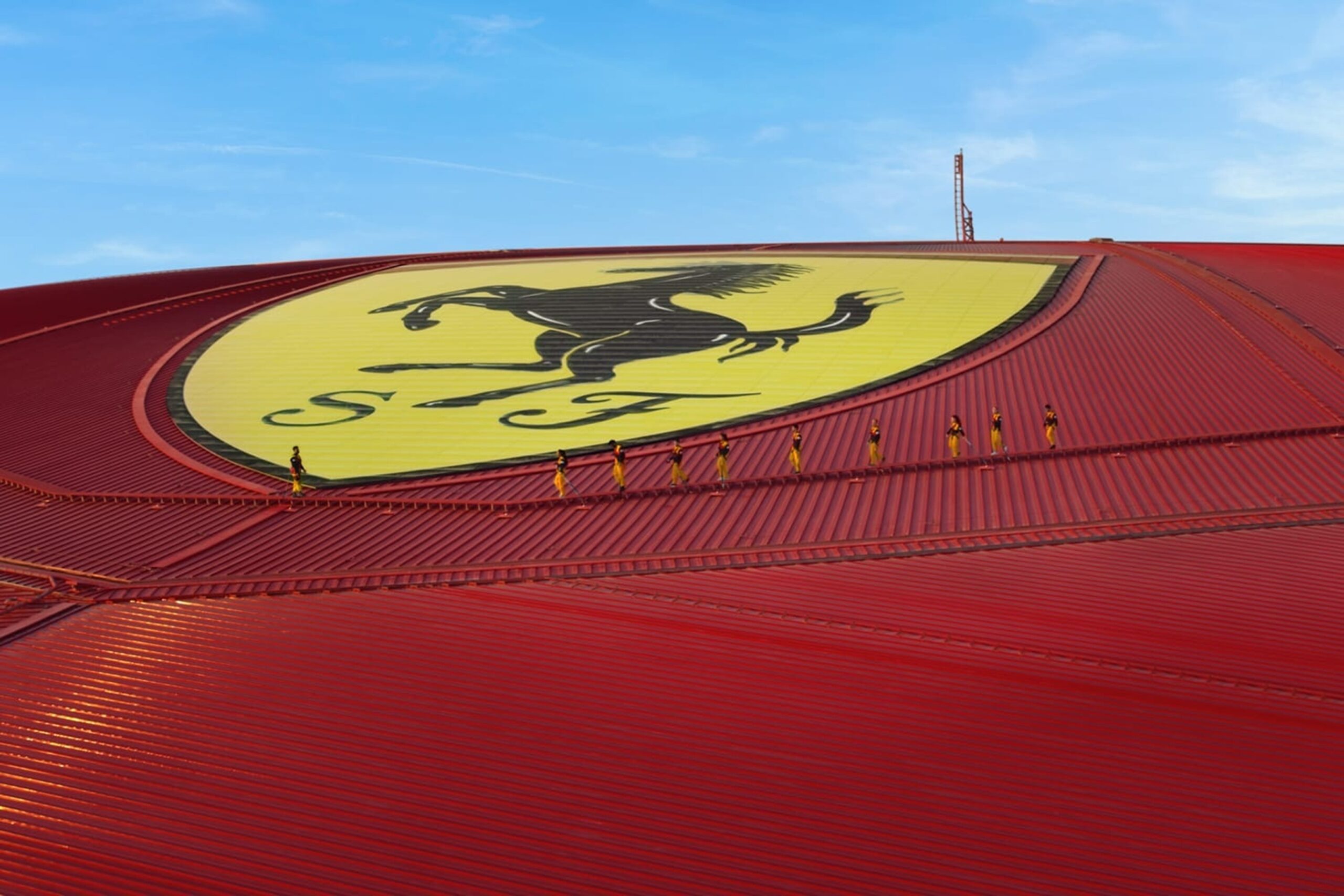 Walk Across Ferrari World Yas Island, Abu Dhabi’s Iconic Red Roof As The Roof Walk Experience Returns